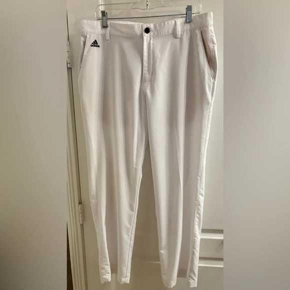 Adidas Climalite Golf Pants Men’s Size 34x30 in White - Picture 1 of 5
